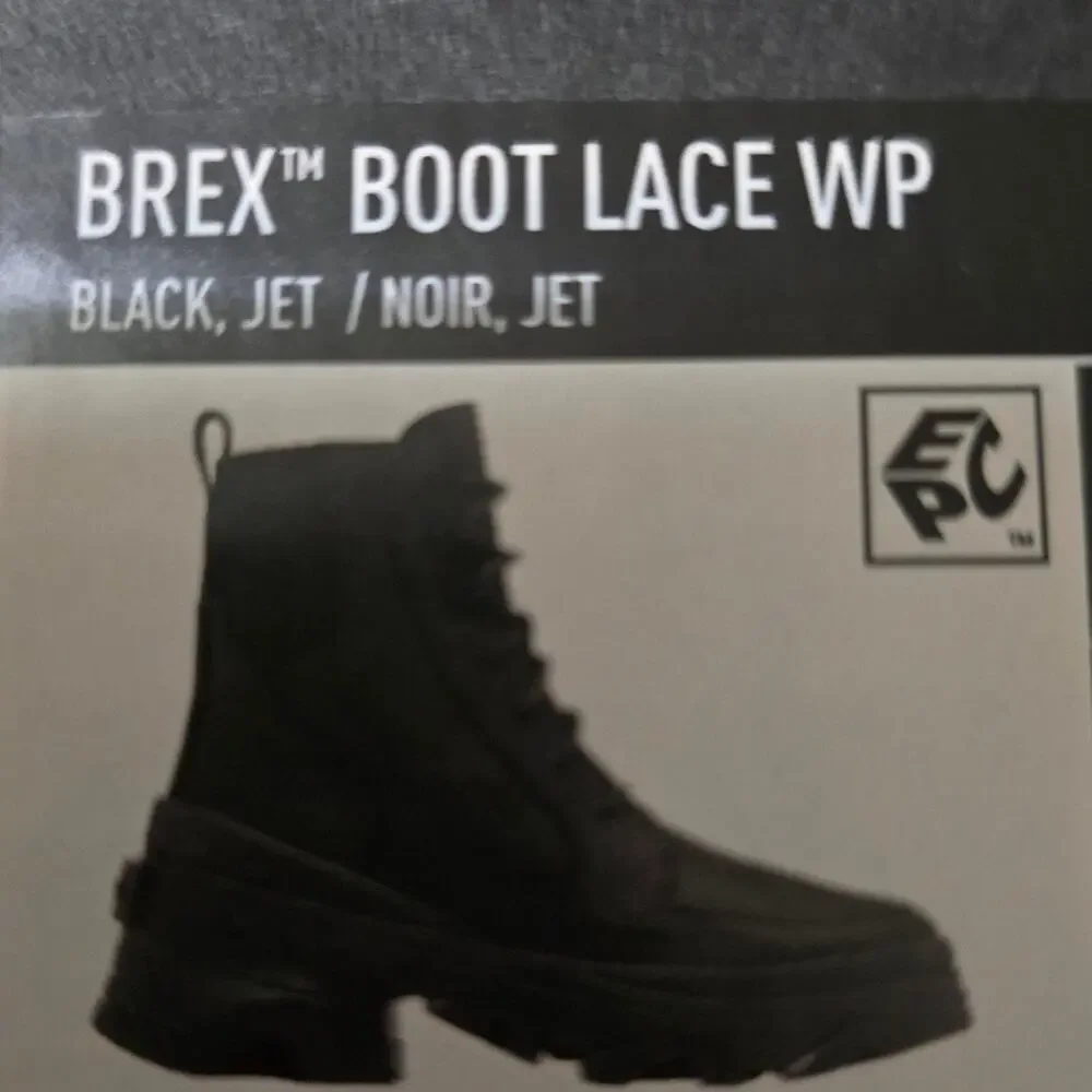 Sorel Brex Lace Up Black Waterproof Boots - Picture 2 of 7